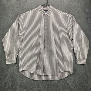 Ralph Lauren Blake XXL Striped Button Down Shirt‎ Long Sleeve Mens